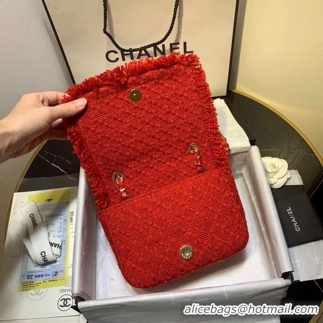 Modern Classic Cheap CHANEL 19 Flap Bag AS0974 red