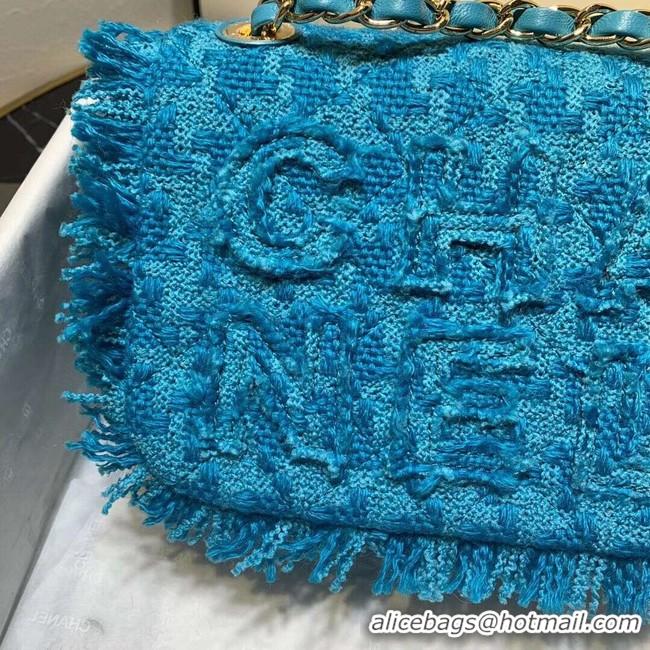 Stylish Imitation CHANEL 19 Flap Bag AS0974 blue