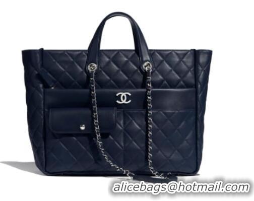 High Quality CHANEL Large zip shopping bag AS1300 black