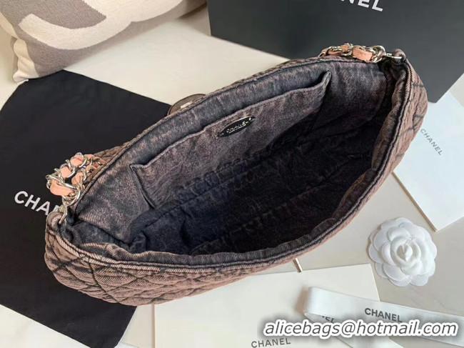 Unique Promotional CHANEL Denim flap bag AS1113 pink