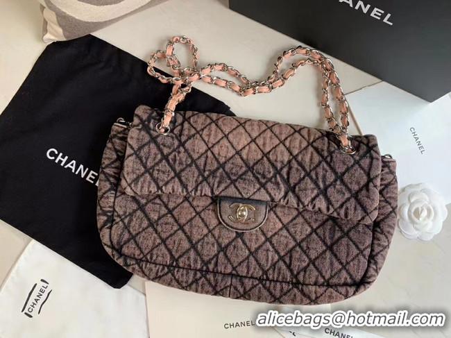 Unique Promotional CHANEL Denim flap bag AS1113 pink