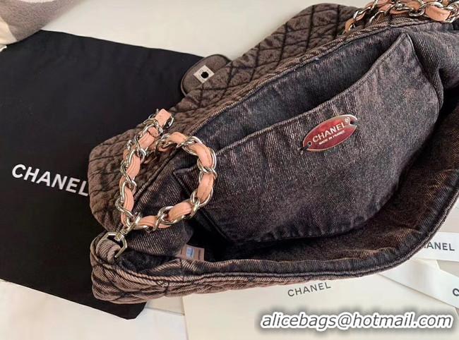 Unique Promotional CHANEL Denim flap bag AS1113 pink