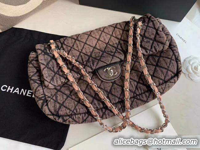 Unique Promotional CHANEL Denim flap bag AS1113 pink