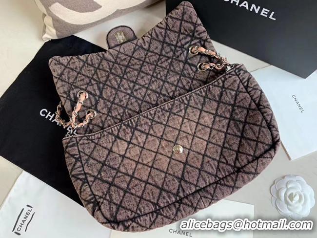 Unique Promotional CHANEL Denim flap bag AS1113 pink