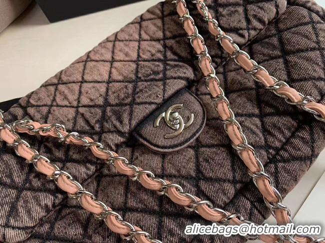 Unique Promotional CHANEL Denim flap bag AS1113 pink