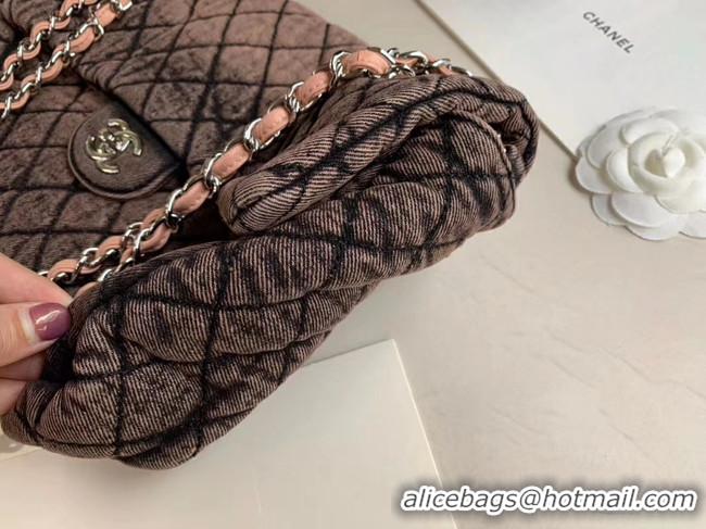 Unique Promotional CHANEL Denim flap bag AS1113 pink