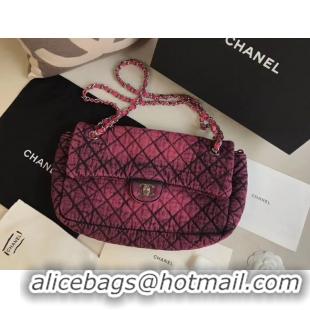 Good Product CHANEL Denim flap bag AS1113 red