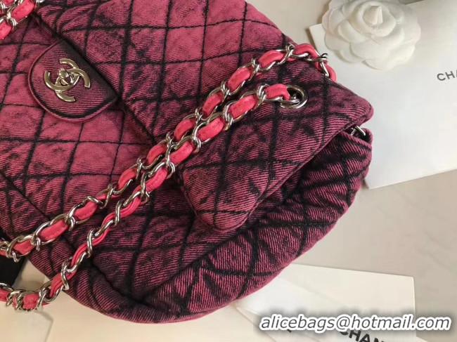 Good Product CHANEL Denim flap bag AS1113 red