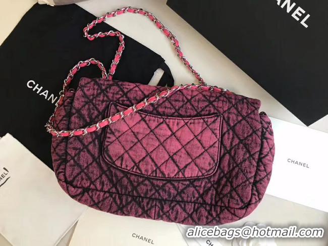 Good Product CHANEL Denim flap bag AS1113 red