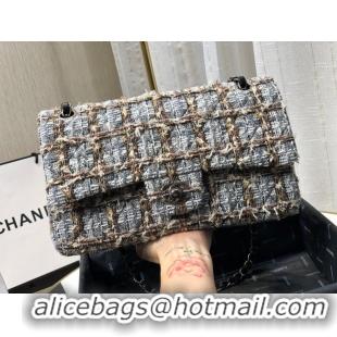 Traditional Discount Chanel 2.55 Series Flap Bag Original Fabric A87011 Gray