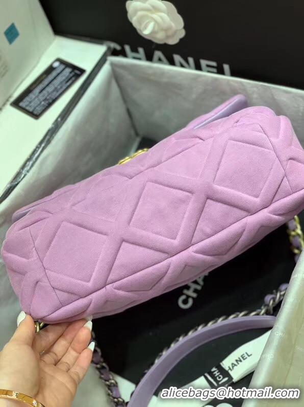 Imitation Charming CHANEL 19 Flap Bag AS1160 Lavender