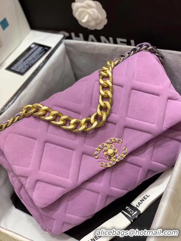 Imitation Charming CHANEL 19 Flap Bag AS1160 Lavender