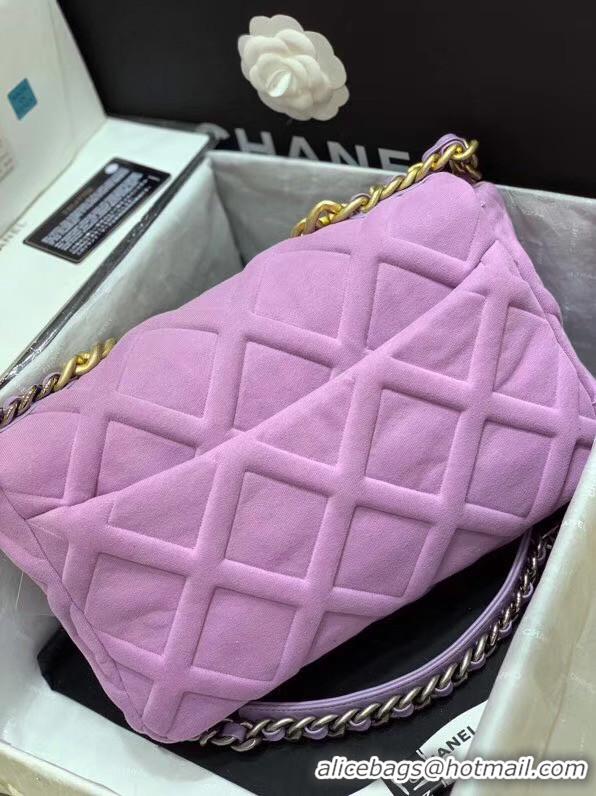 Imitation Charming CHANEL 19 Flap Bag AS1160 Lavender