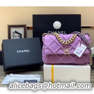 Top Grade Discount CHANEL 19 Flap Bag AS1162 Lavender