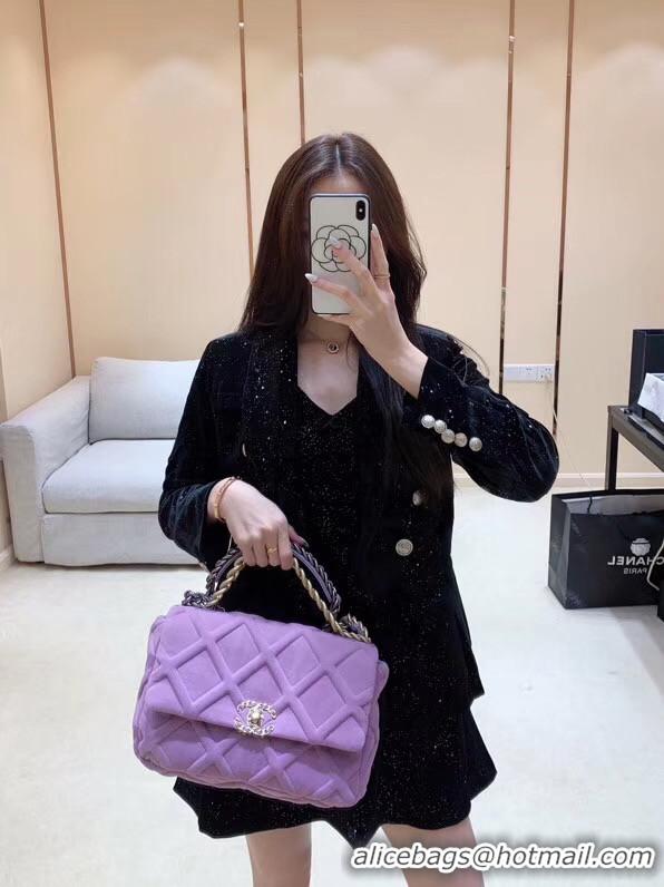 Top Grade Discount CHANEL 19 Flap Bag AS1162 Lavender