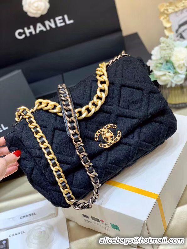 Buy Luxury CHANEL 19 Flap Bag AS1160 AS1161 AS1162 Black