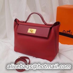 Imitation Classic Hermes Kelly togo Leather Tote Bag H2424 Red