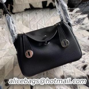 Crafted Cheap Hermes Mini Lindy Original Togo Leather Bag 5088 Black