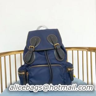 Reproduction Burberry Large Backpack Fabric BU3699 blue