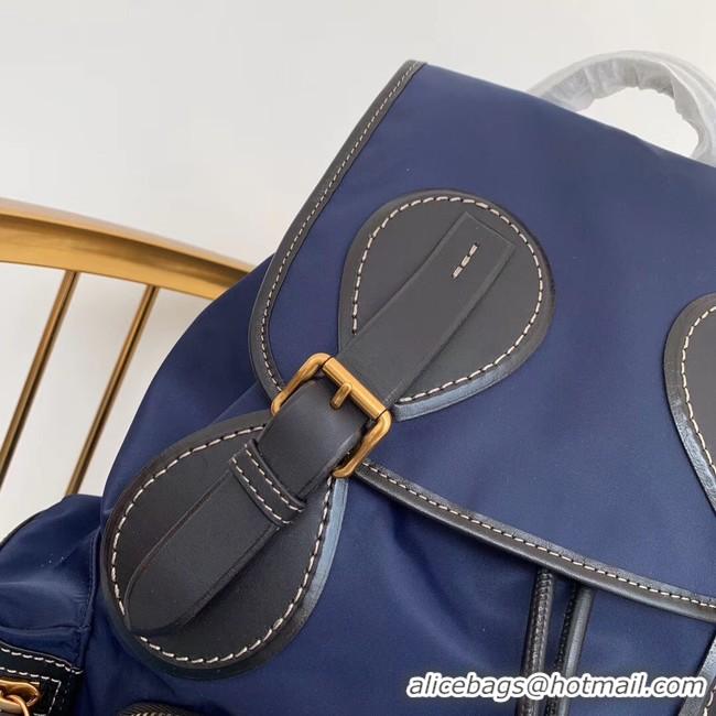 Reproduction Burberry Large Backpack Fabric BU3699 blue