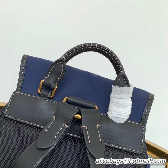 Reproduction Burberry Large Backpack Fabric BU3699 blue