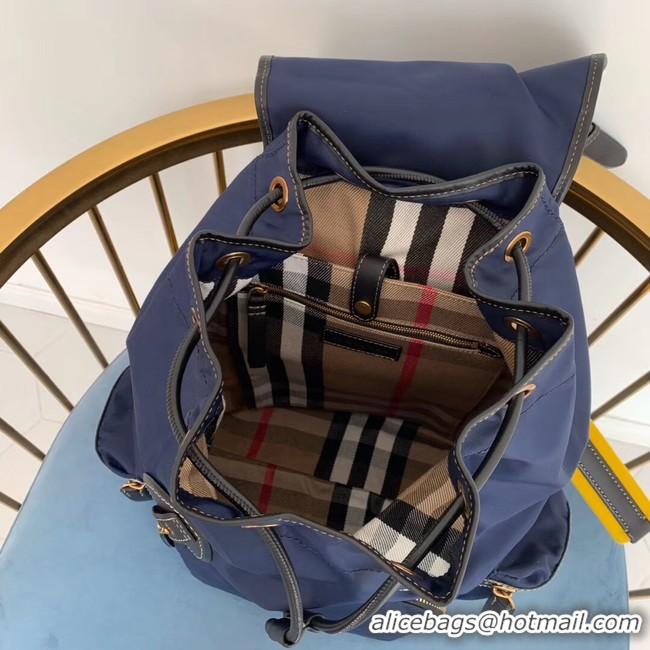 Reproduction Burberry Large Backpack Fabric BU3699 blue