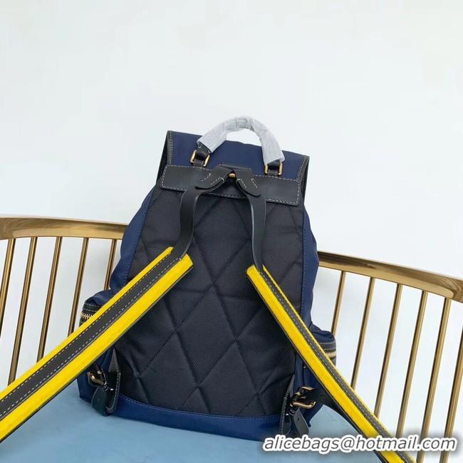 Reproduction Burberry Large Backpack Fabric BU3699 blue