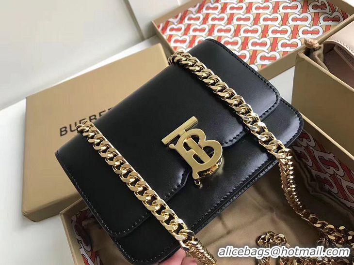 Refined Discount BurBerry Original Leather Thomas Belt Bag BU55698 Black