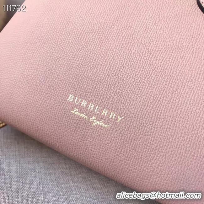 Grade Quality BurBerry Leather Tote Bag 7461 pink