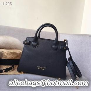 Traditional Specials  BurBerry Leather Tote Bag 7461 black