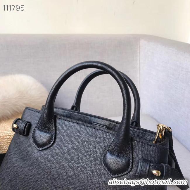 Traditional Specials  BurBerry Leather Tote Bag 7461 black