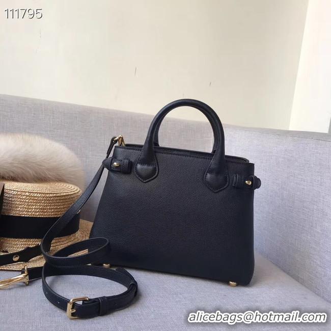 Traditional Specials  BurBerry Leather Tote Bag 7461 black