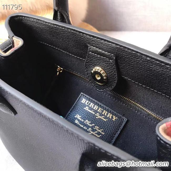 Traditional Specials  BurBerry Leather Tote Bag 7461 black