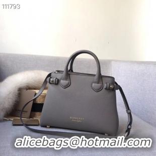 Shop Duplicate BurBerry Leather Tote Bag 7461 grey