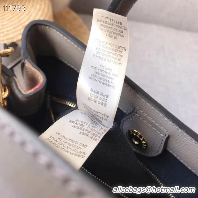 Shop Duplicate BurBerry Leather Tote Bag 7461 grey