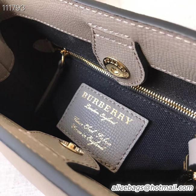 Shop Duplicate BurBerry Leather Tote Bag 7461 grey