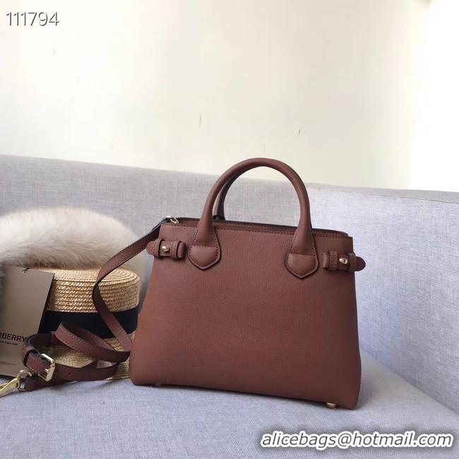 Buy New Cheap BurBerry Leather Tote Bag 7461 brown