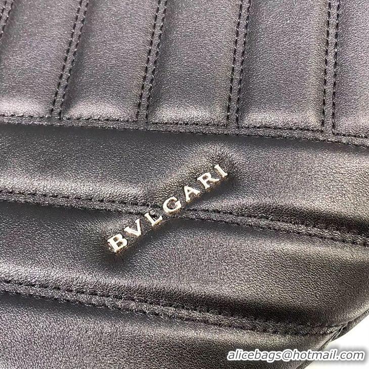 Inexpensive BVLGARI Shoulder Bag Calfskin Leather B287996 black