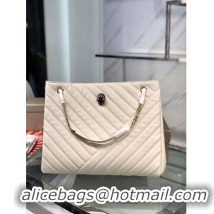 Popular Style BVLGARI Shoulder Bag Calfskin Leather B287996 cream