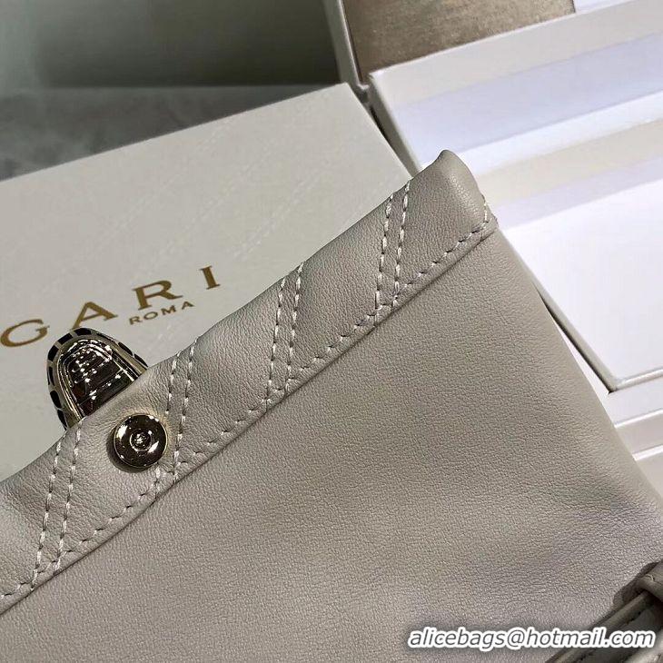 Top Imitation BVLGARI Shoulder Bag Calfskin Leather B288760 cream