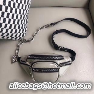 Famous Brand Alexander Wang leather Mini-pocket 0002 grey