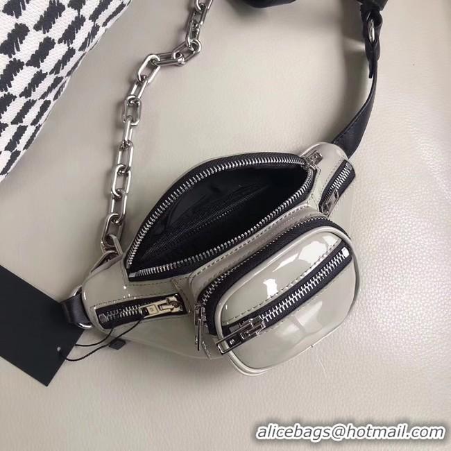 Famous Brand Alexander Wang leather Mini-pocket 0002 grey