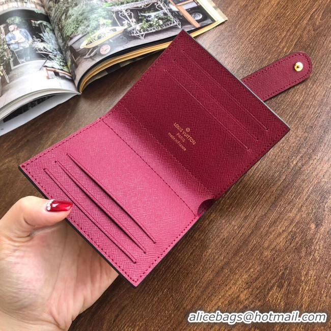 Unique Style Faux Louis Vuitton Monogram Canvas Card Holder M66533 Purplish