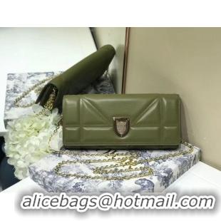 New Discount DIOR CLUTCH gold-tone metal C1040A green