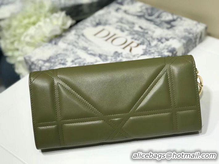 New Discount DIOR CLUTCH gold-tone metal C1040A green