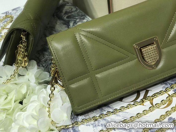 New Discount DIOR CLUTCH gold-tone metal C1040A green