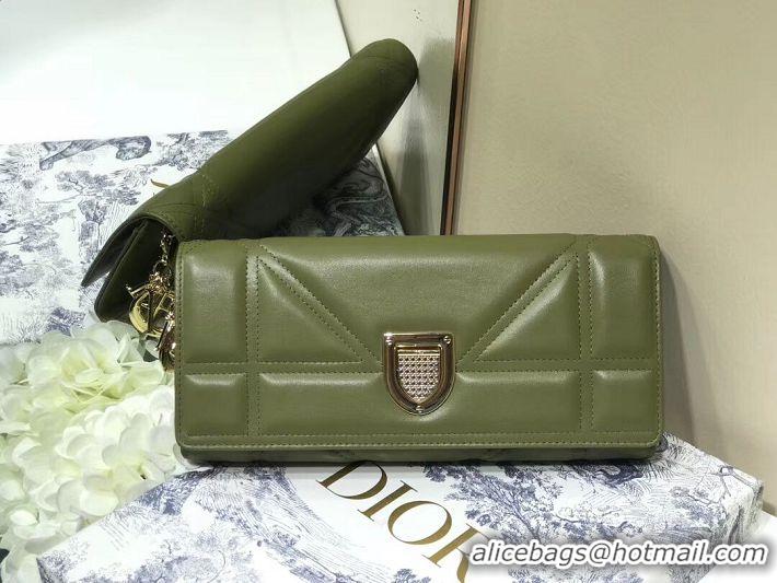 New Discount DIOR CLUTCH gold-tone metal C1040A green