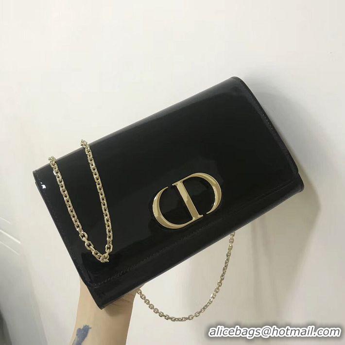 New Style Reproduction Dior leather Clutch bag M9205 black