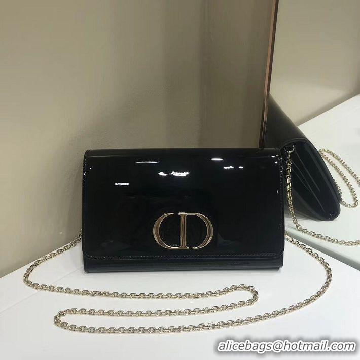 New Style Reproduction Dior leather Clutch bag M9205 black