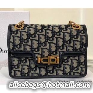 Buy Cheapest Dior DIORADDICT DIOR OBLIQUE-TAS M5818C Blue